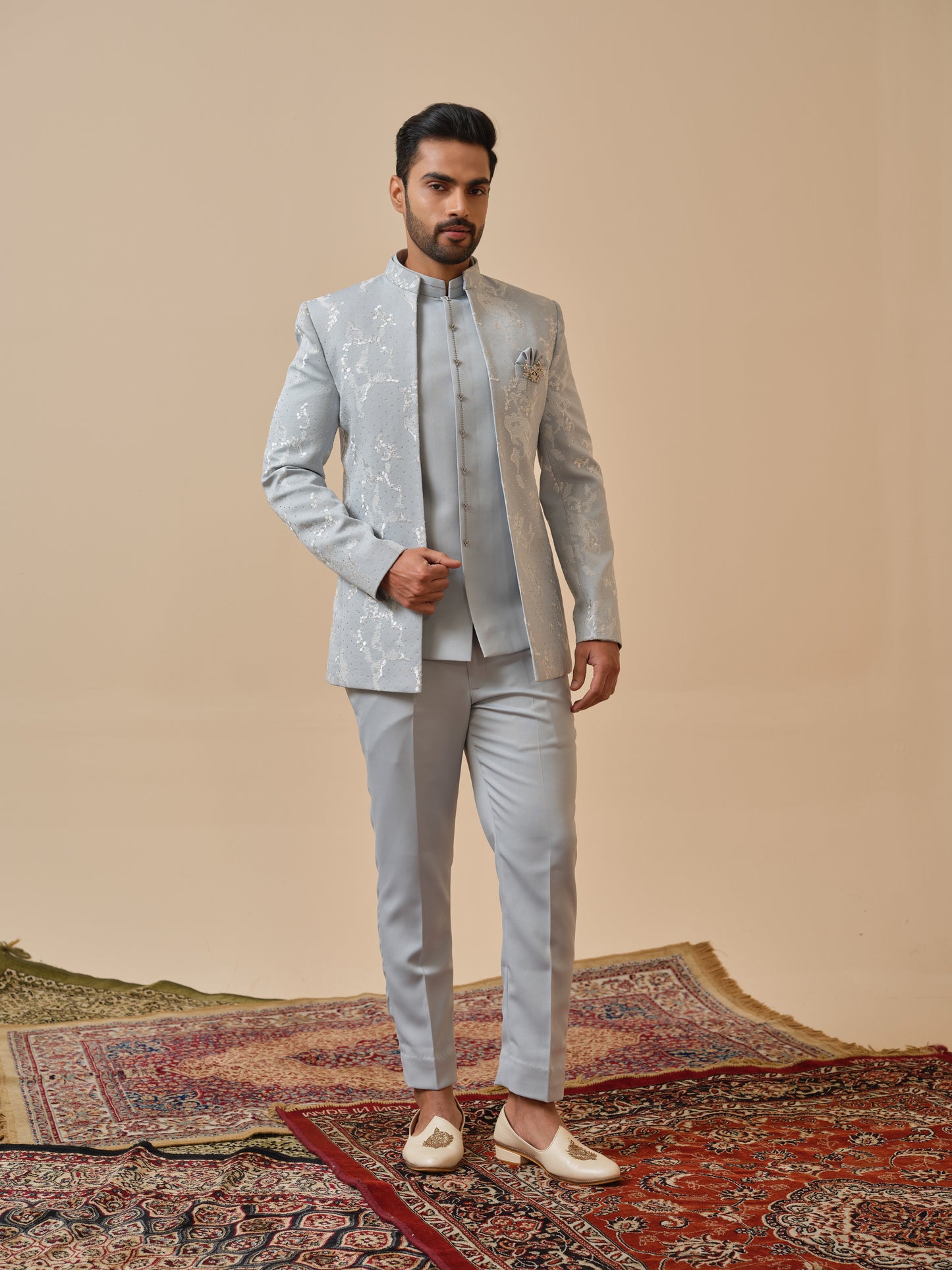 Premium Open Jodhpuri with Diamond Highlight Embroidery
