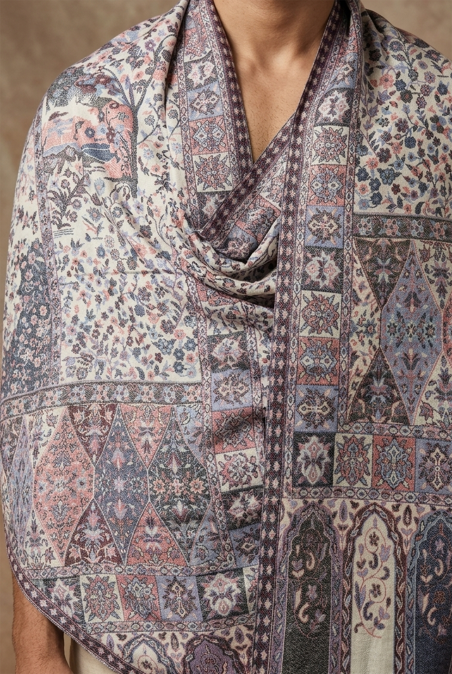 Multicolour Pashmina Jacquard Dupatta