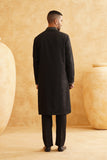 Black Straight Festive Kurta Set