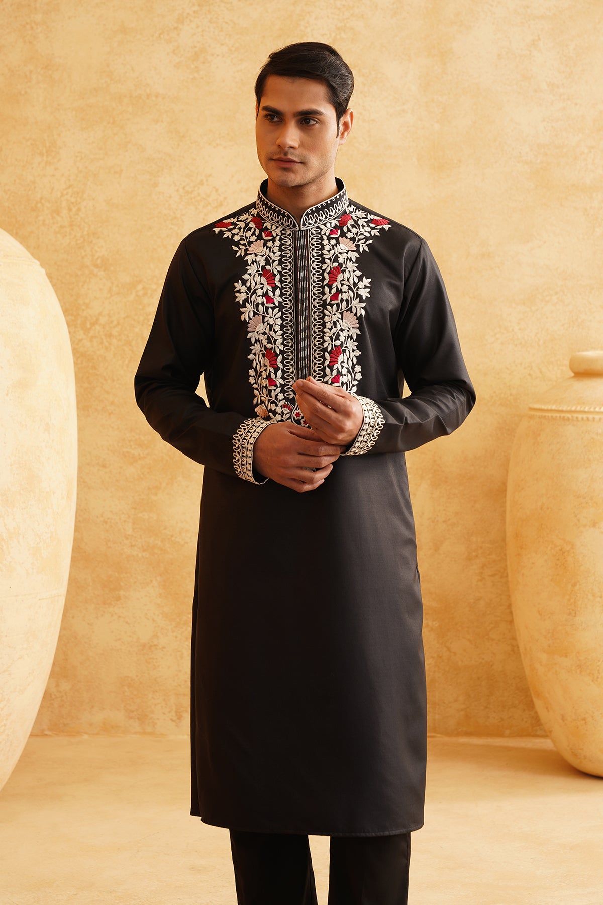 Black Ethnic Kurta Set
