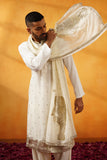 Off White Kurta Set with Dupatta