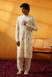 Off White Kurta Set Multi