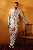 White Georgette Festive Kurta Set