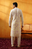 Off White Kurta Set Multi