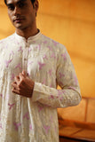 Off White Kurta Set Multi