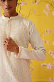 White Georgette Festive Kurta Set