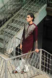 Maroon Zari Embroidered Kurta Set for Festive Occasions
