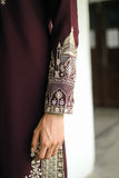 Maroon Zari Embroidered Kurta Set for Festive Occasions