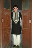 Black Embroidered Kurta Set for Festive Elegance