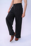 Black Parallel Pants