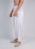 White Rayon Cotton Patiala Pyjama