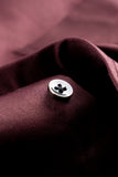 Men’s Maroon Lycra Satin Slim Fit Shirt