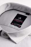 Men’s Grey Lycra Satin Slim Fit Shirt