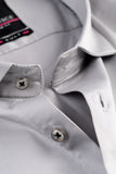 Men’s Grey Lycra Satin Slim Fit Shirt