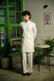 Men's Linen 5 Blend Short Kurta Set