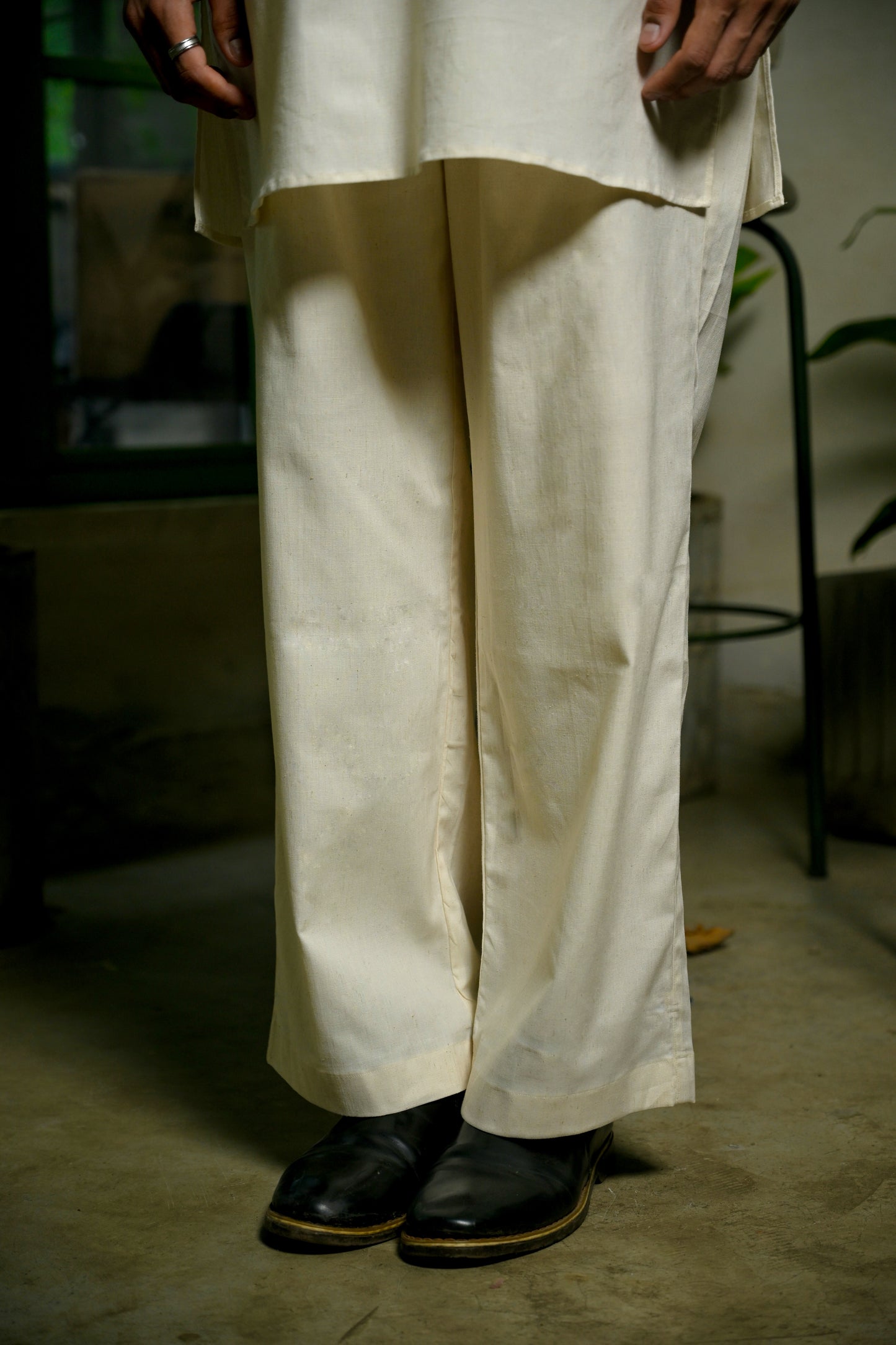 Men's Linen 5 Blend Short Kurta Set