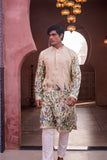 Cream Festive Kurta set