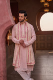 Pastel Pink Festive Kurta Set Dupatta