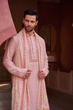 Pastel Pink Festive Kurta Set Dupatta