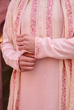 Pastel Pink Festive Kurta Set Dupatta