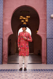 Pink and Mustard Festive kurta Set
