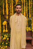 Pastel Yellow Festive Kurta Set with Dupatta