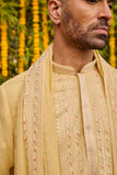 Pastel Yellow Festive Kurta Set with Dupatta