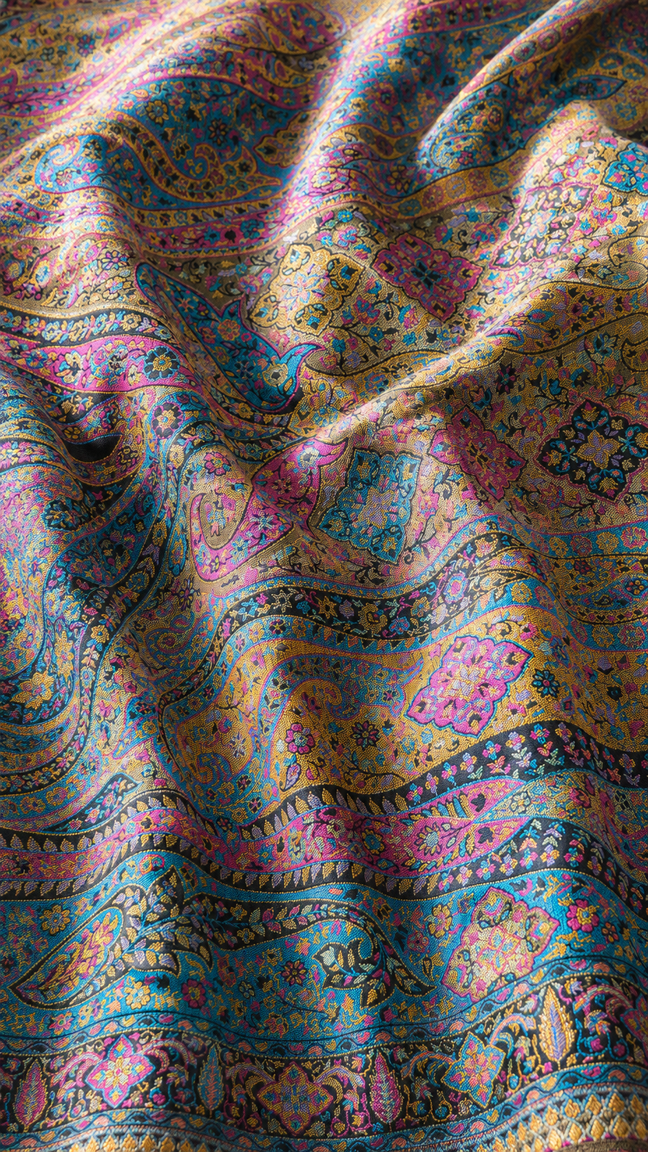 Multicolour Pashmina Jacquard Dupatta