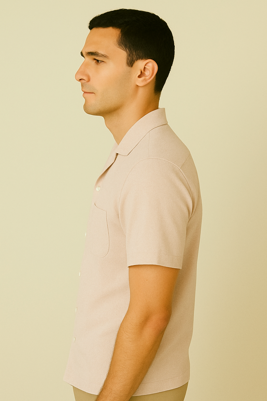 Regular Fit Peach Shirt