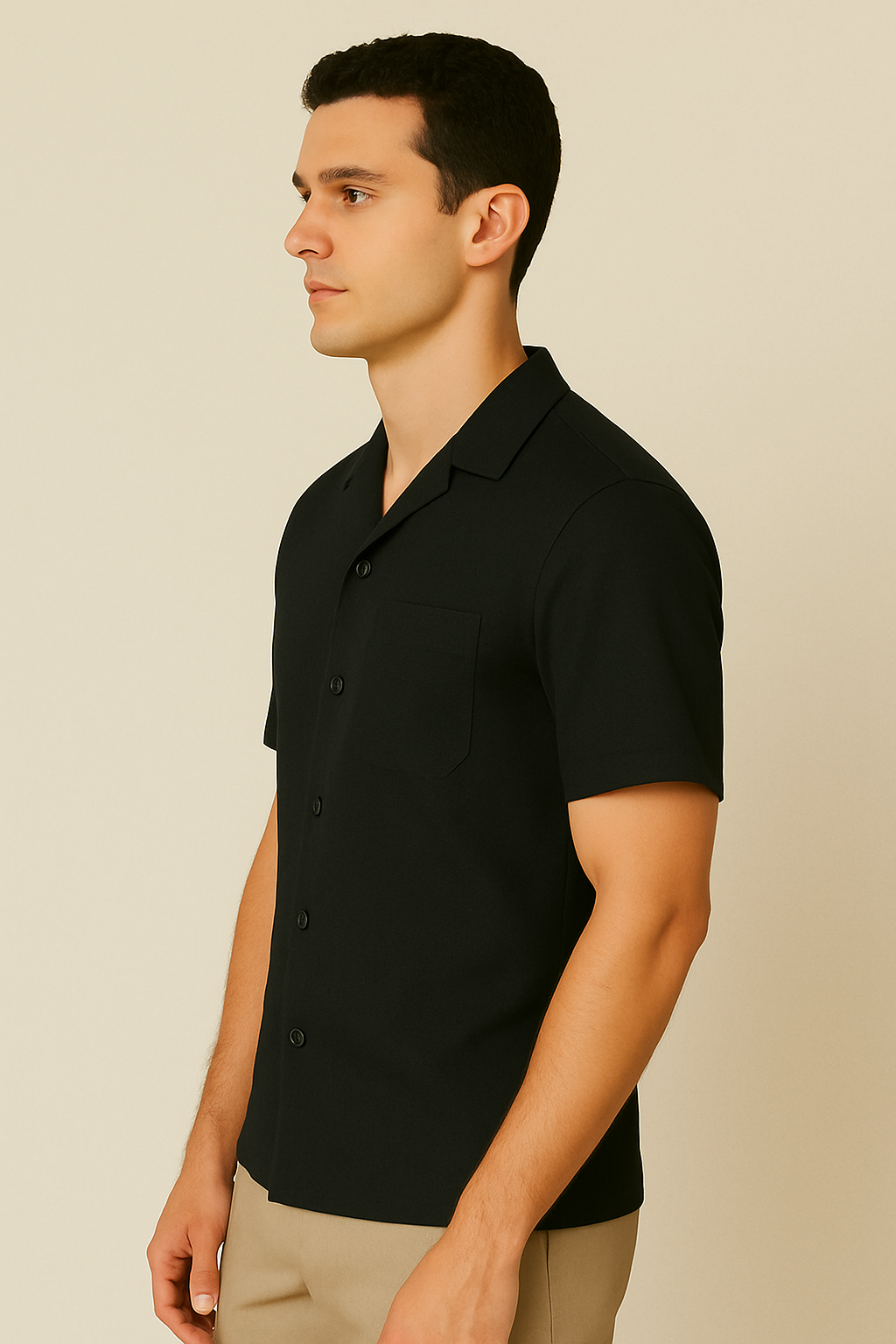 Regular Fit Black Shirt