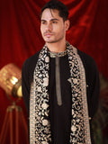 Men's Black BSY Kurta Set with Sequins & Zari Embroidery
