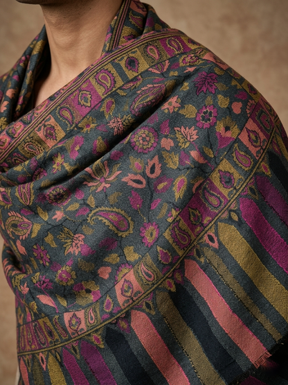 Multicolour Pashmina Jacquard Dupatta