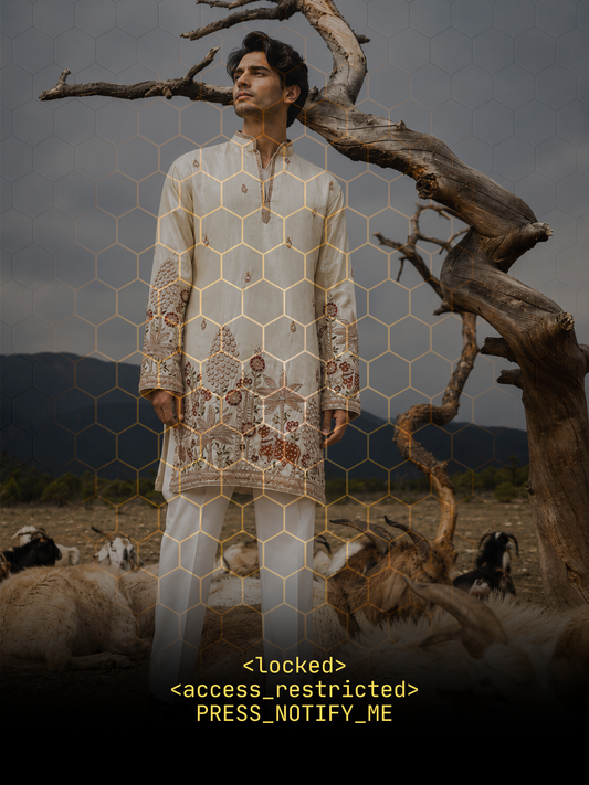 Ivory Silk Kurta Set with Heritage Floral Embroidery