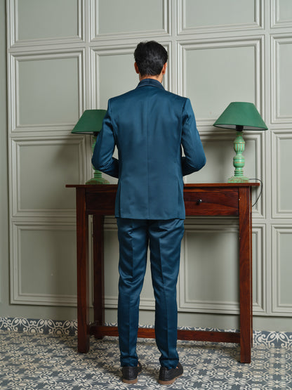 5-Piece Tuxedo Suit with Abstract Handwork