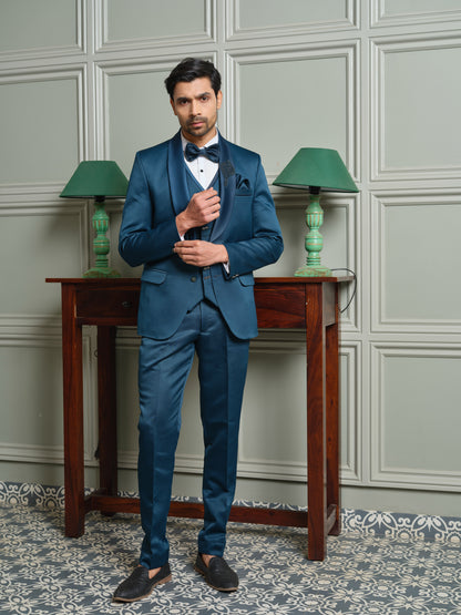 5-Piece Tuxedo Suit with Hotfix Shawl Collar