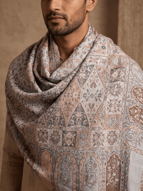 Multicolour Pashmina Jacquard Dupatta