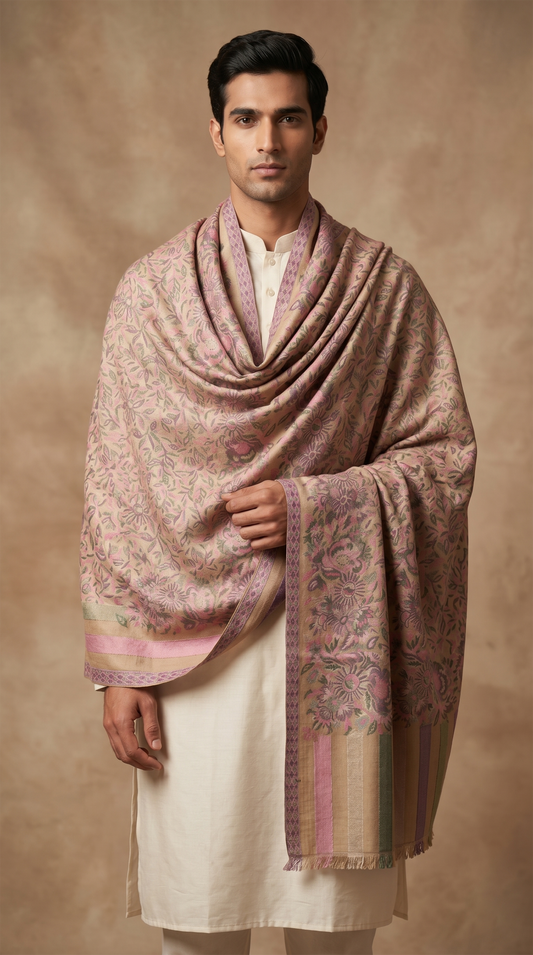 Multicolour Pashmina Jacquard Dupatta