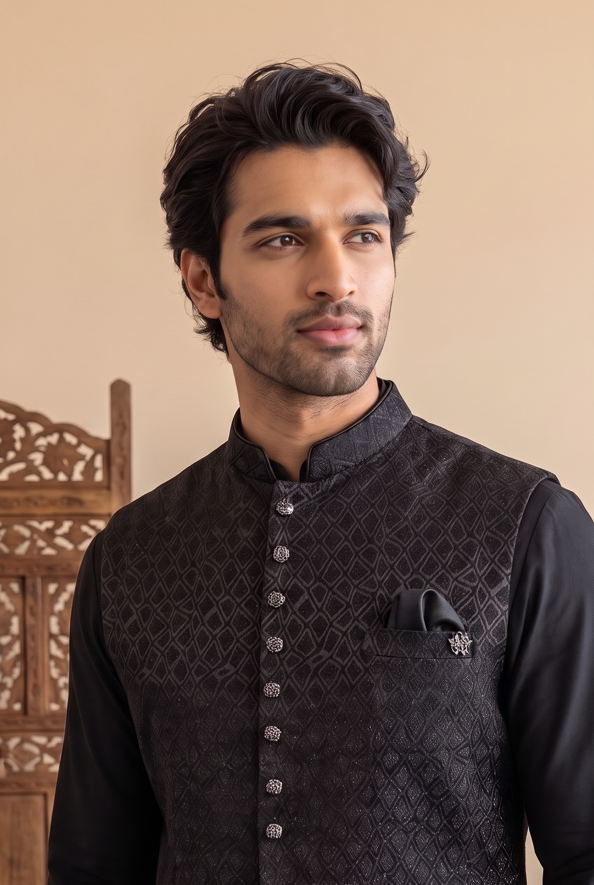 Heritage Jacquard Satin Bandi Jacket
