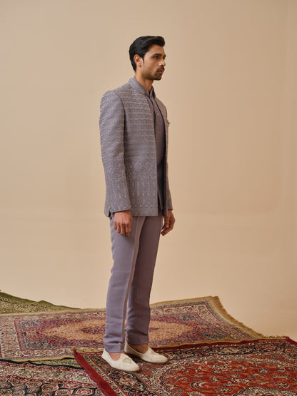 Premium Open Jodhpuri with All-Over Zari Embroidery