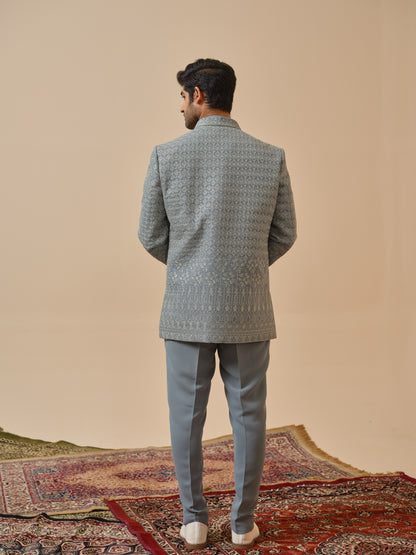 Premium Open Jodhpuri with All-Over Zari Embroidery