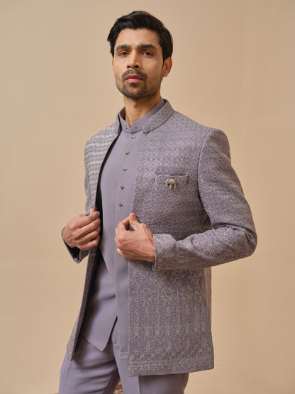 Premium Open Jodhpuri with All-Over Zari Embroidery