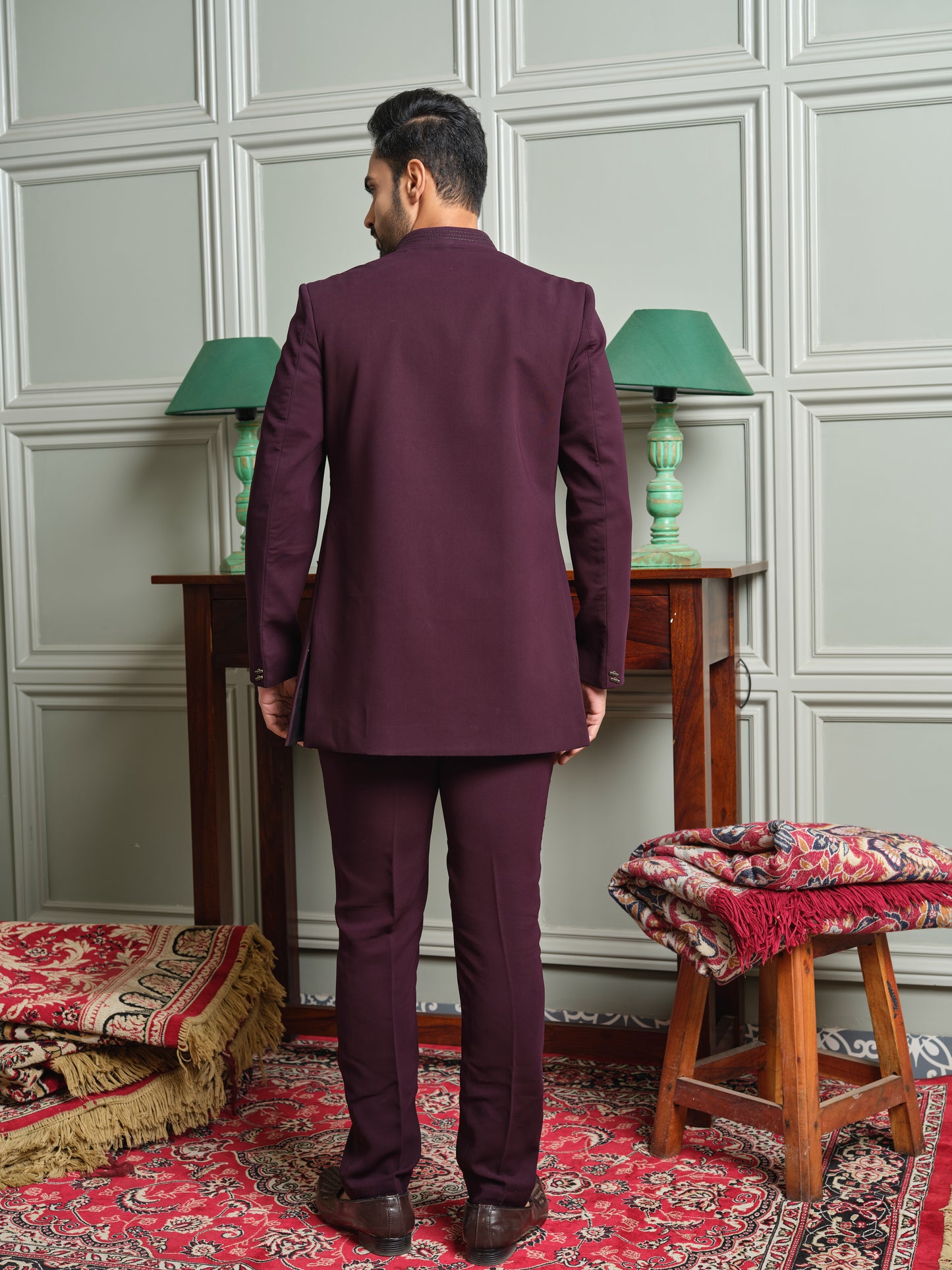 Premium Open Jodhpuri with Crystal Deer Motif