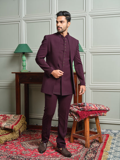 Premium Open Jodhpuri with Crystal Deer Motif