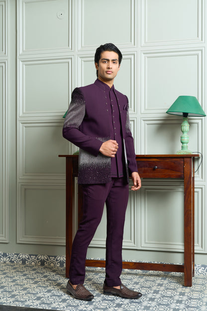 Premium Open Jodhpuri with Bead & Zari Embroidery