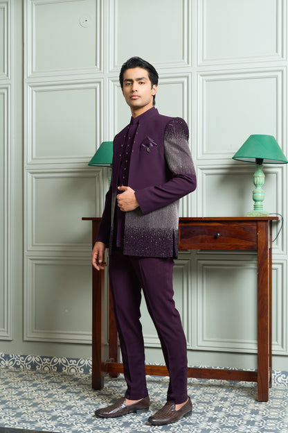 Premium Open Jodhpuri with Bead & Zari Embroidery