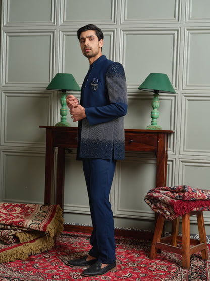 Premium Open Jodhpuri with Bead & Zari Embroidery