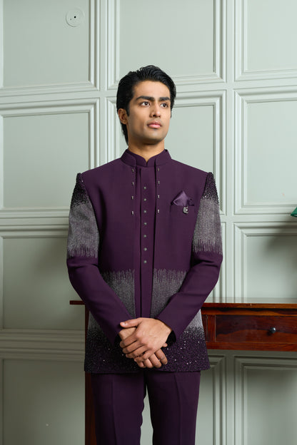Premium Open Jodhpuri with Bead & Zari Embroidery