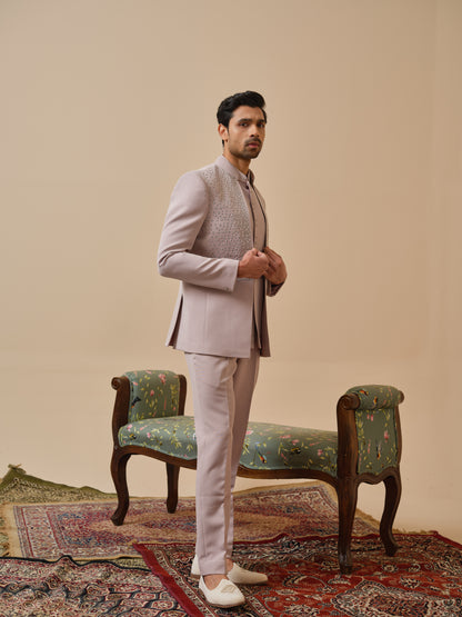Japanese Lachhka Open Jodhpuri with Hotfix Flower Detailing