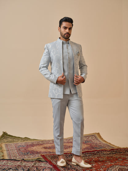 Premium Open Jodhpuri with Diamond Highlight Embroidery