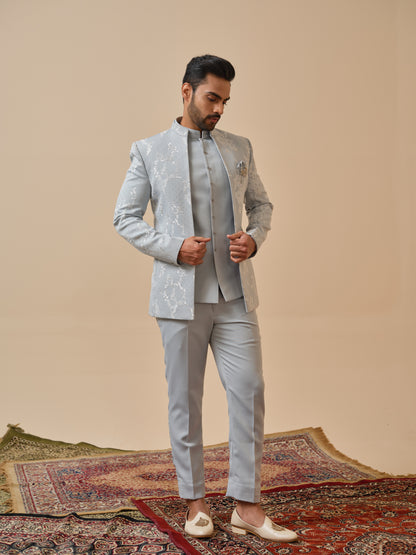 Premium Open Jodhpuri with Diamond Highlight Embroidery